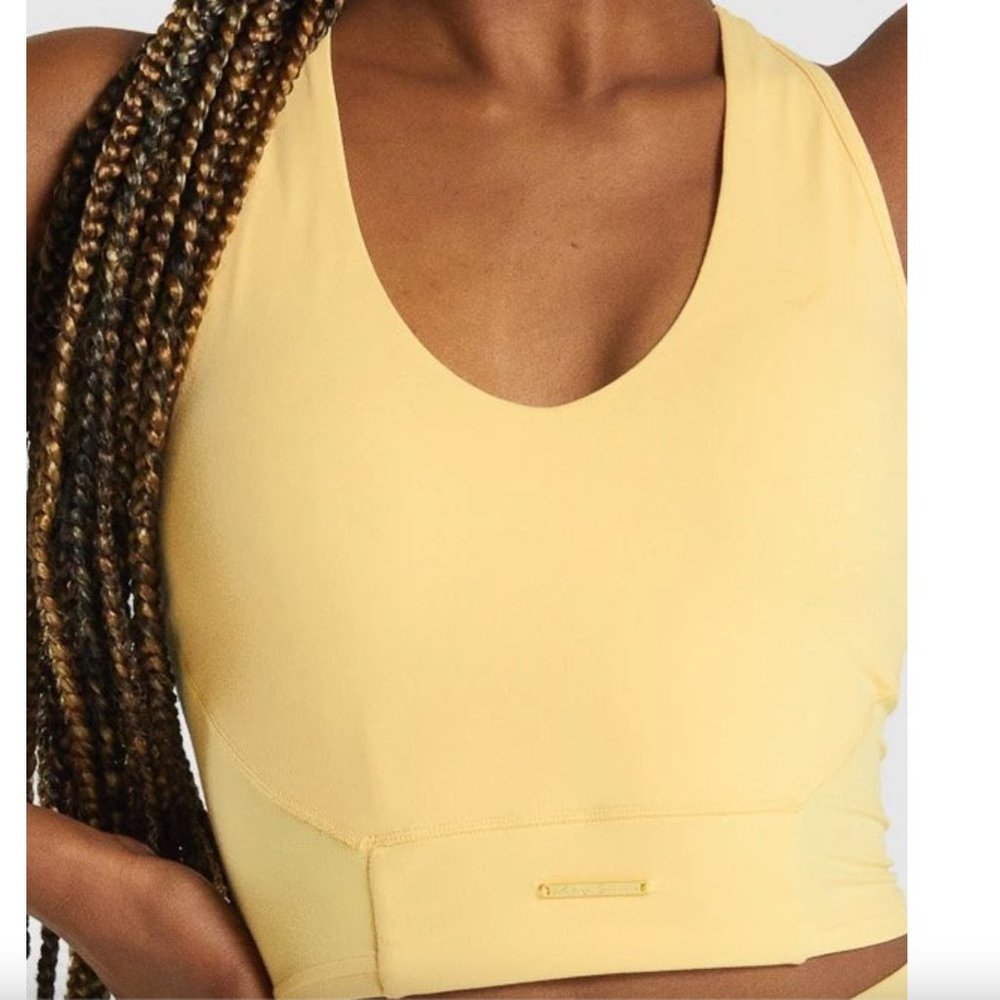 Whitney x Gymshark Crop tank in Pollen in Medium
